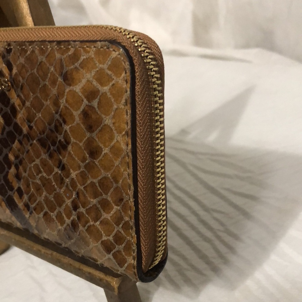 Michael Kors Python Embossed Leather Wallet - Picture 5 of 10